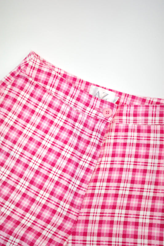 Pink Gingham Pants