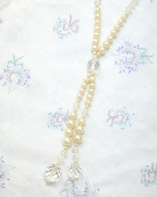 Crytsal Beads & Pearl Necklace