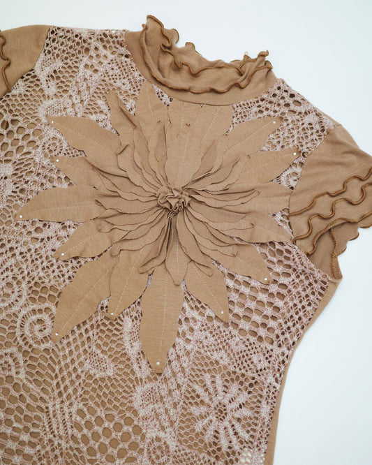 Brown Crochet Top