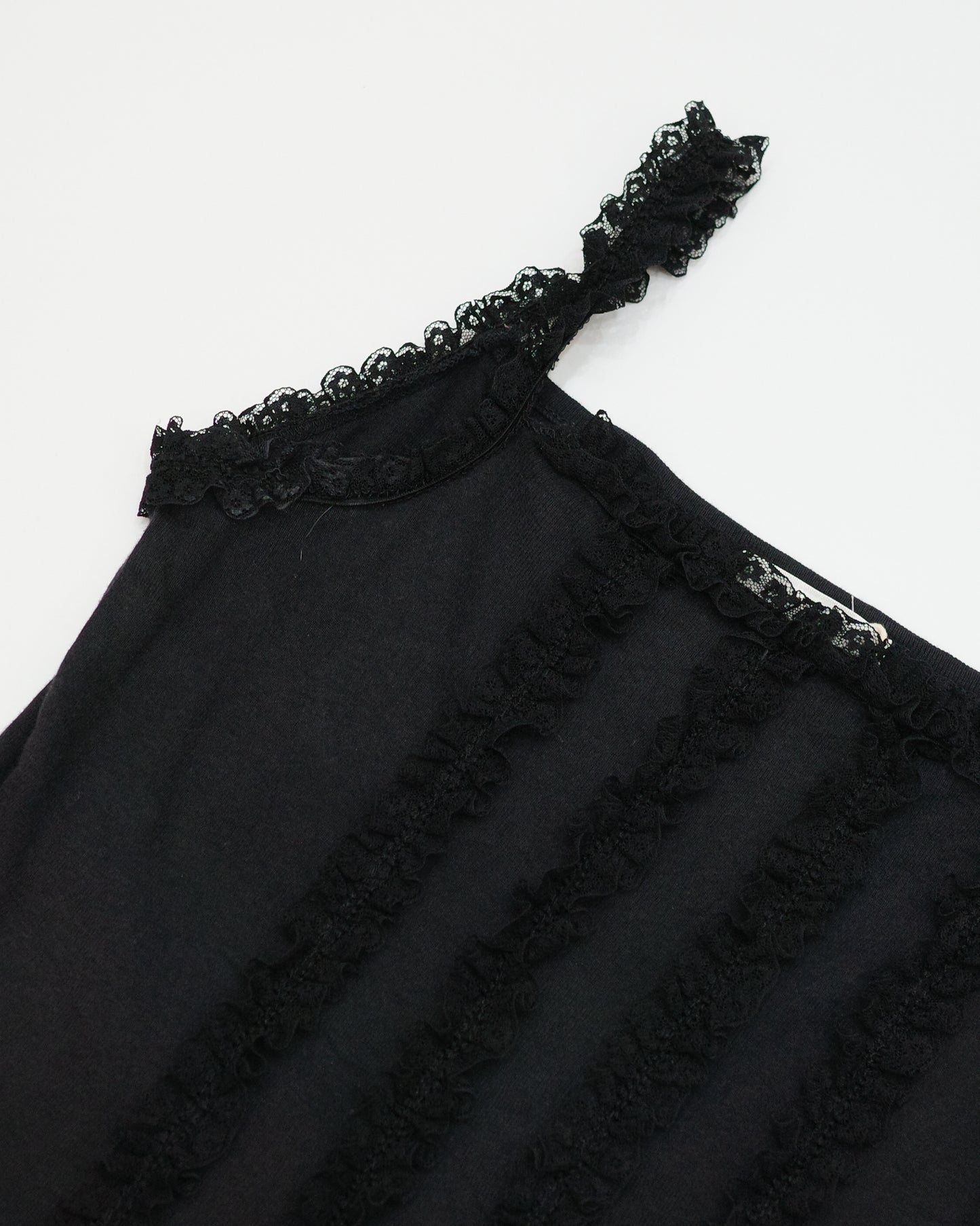 Black Ruffle Cami