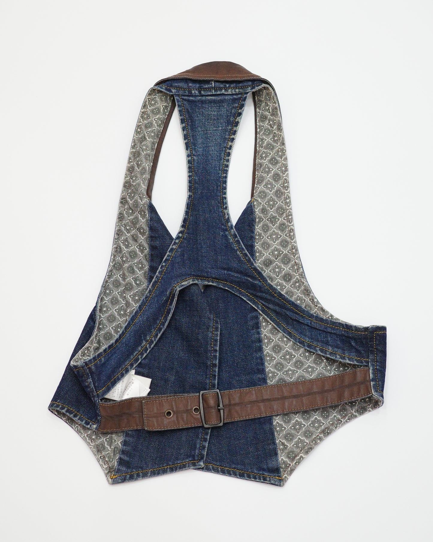 Denim Collar Vest