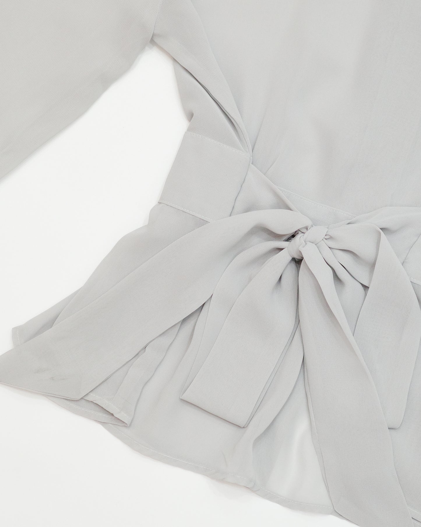 Gray Chiffon Blouse