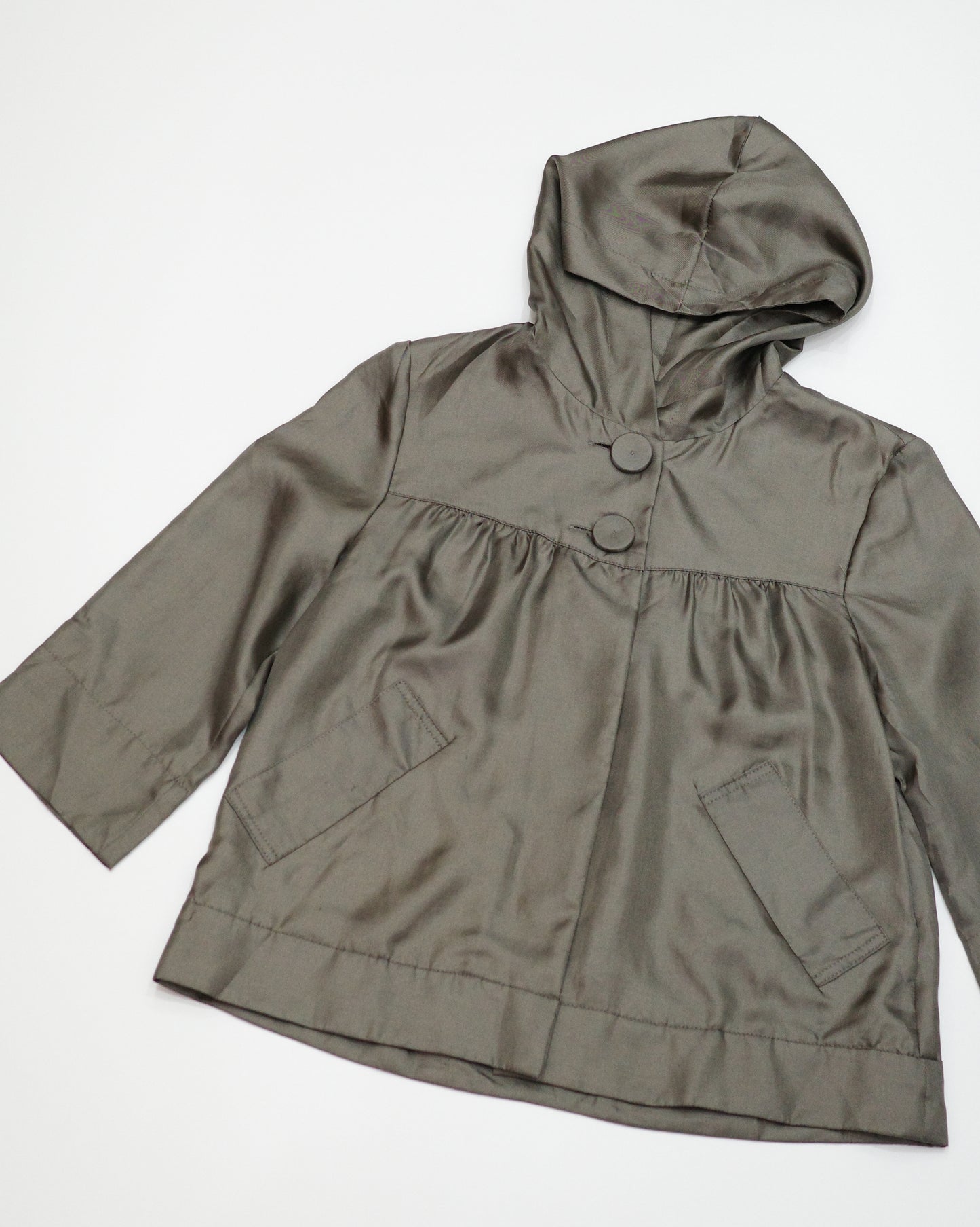 Satin Hooded Outer