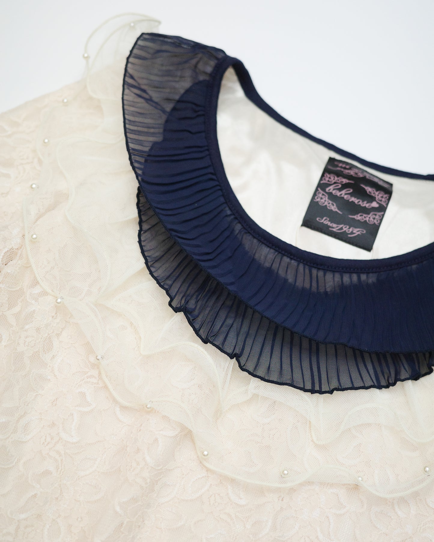 Beberose Tiered Collar Lace Top