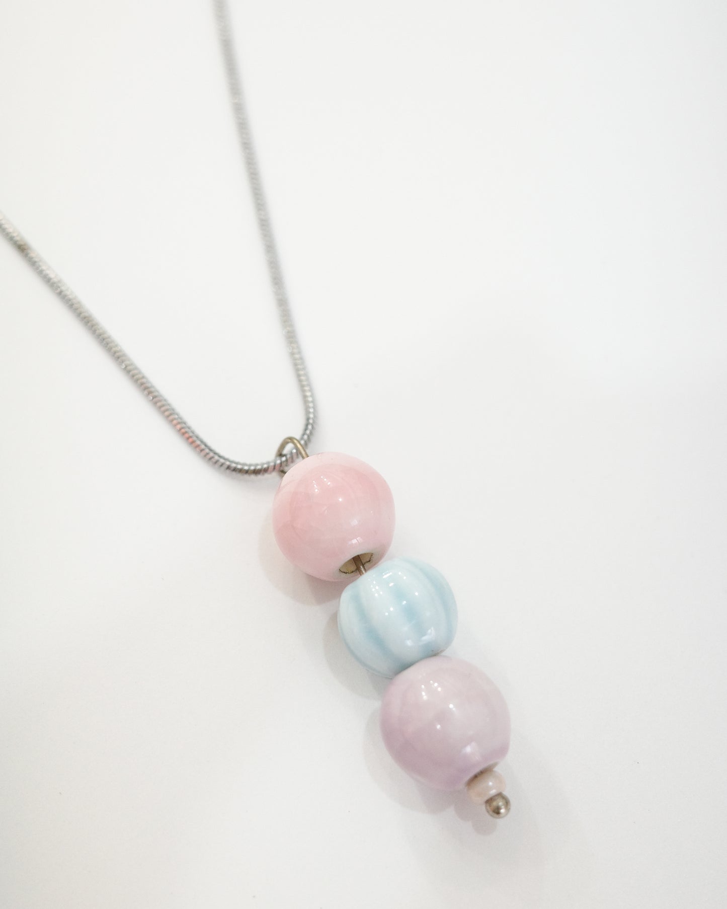 Trio Glass Beads Necklace
