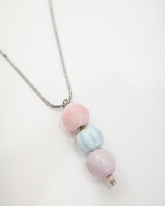 Trio Glass Beads Necklace