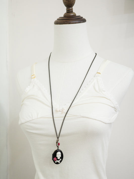 Skeleton Locket Necklace