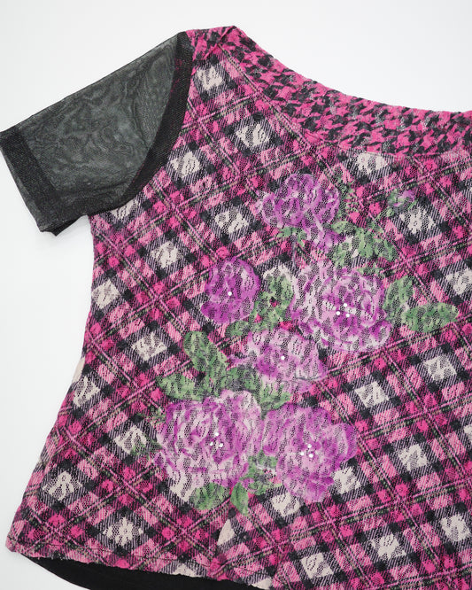 Rose Mesh Tee