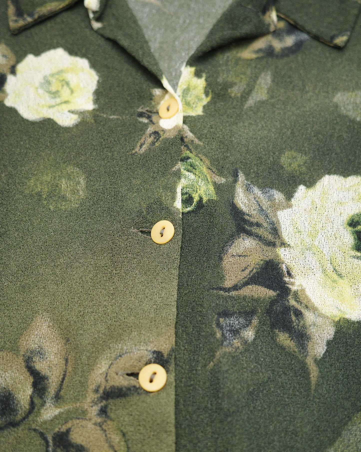 Dark Green Rose Shirt