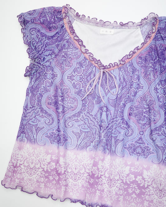Purple Paisley Top