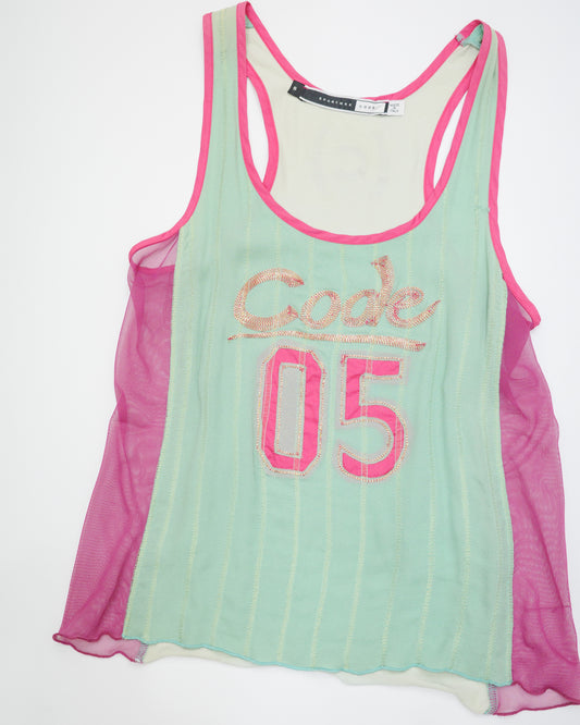 Minty Pink Jersey Vest