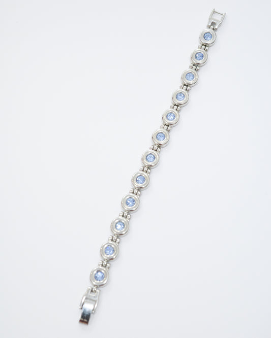 Blue Topaz Silver Bracelet