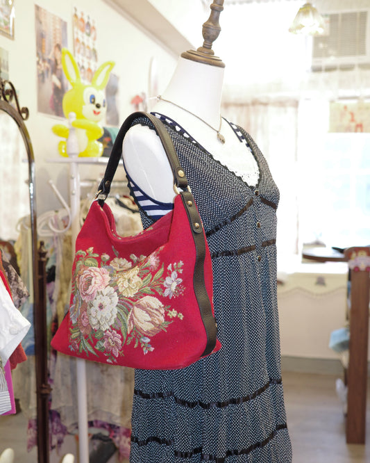 Think Bee! Red Floral Bag