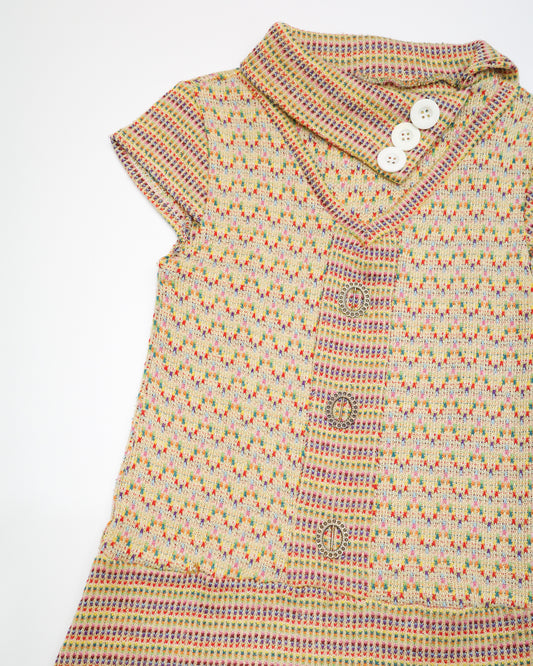 Multi-Color Woven Mini Dress
