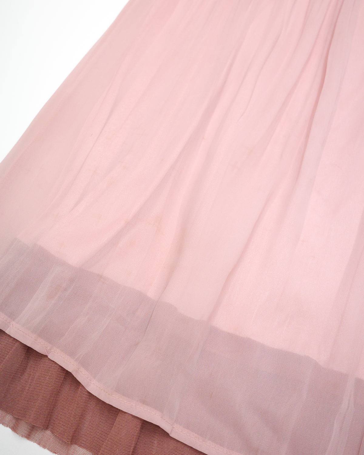 Dusty Pink Layered Chiffon Cami Dress