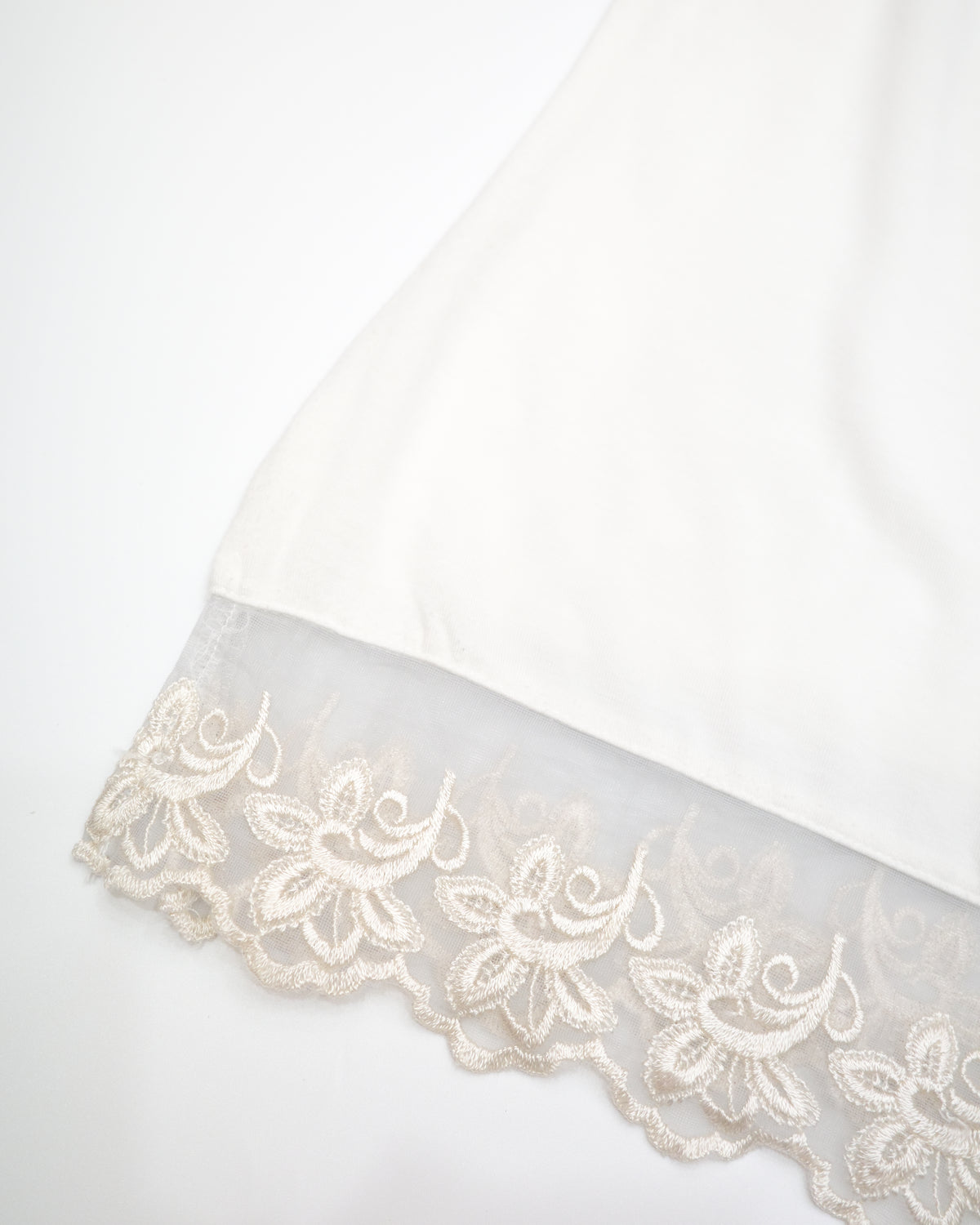 White Cami with Lavender Floral