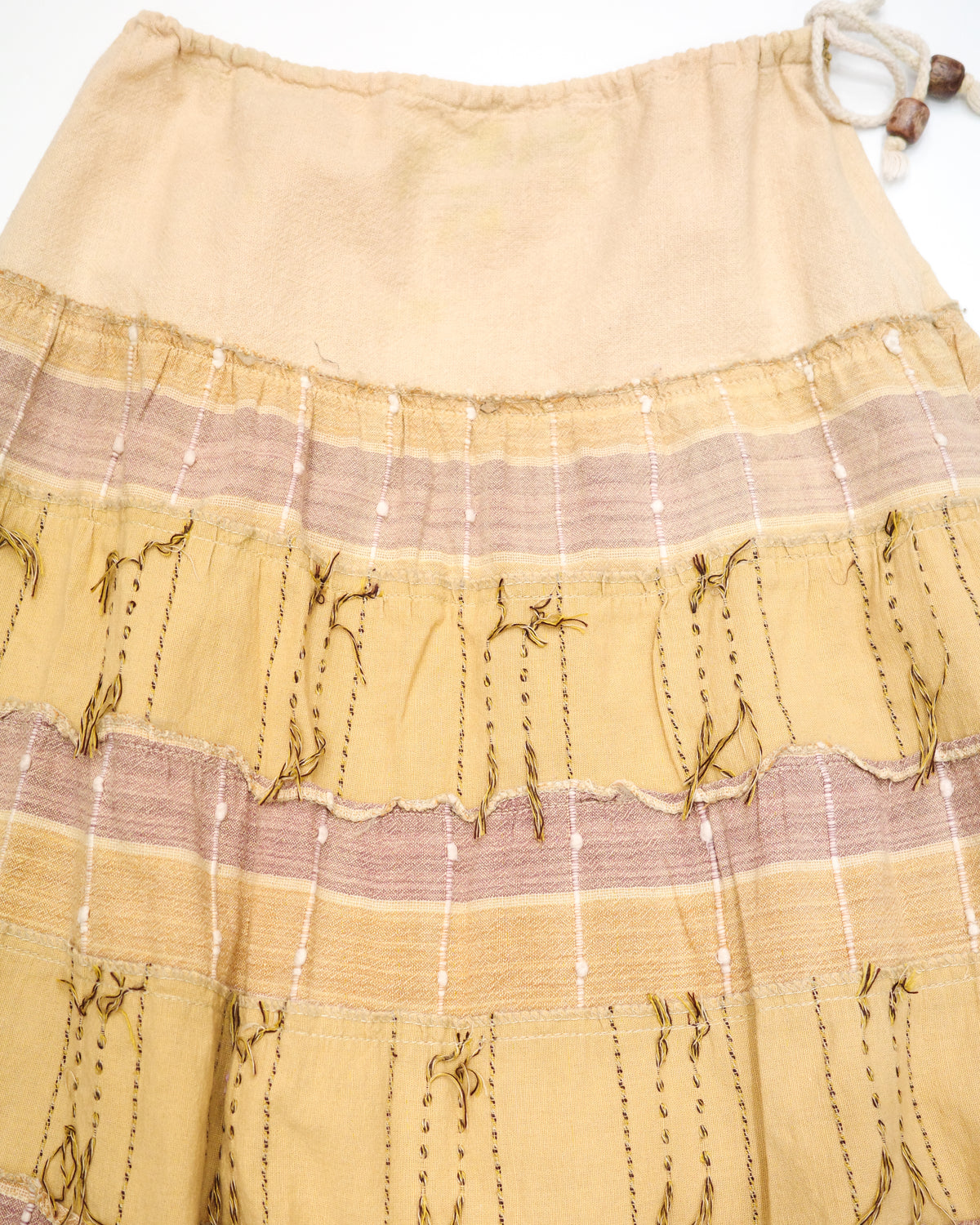 Earth Tone Striped Skirt