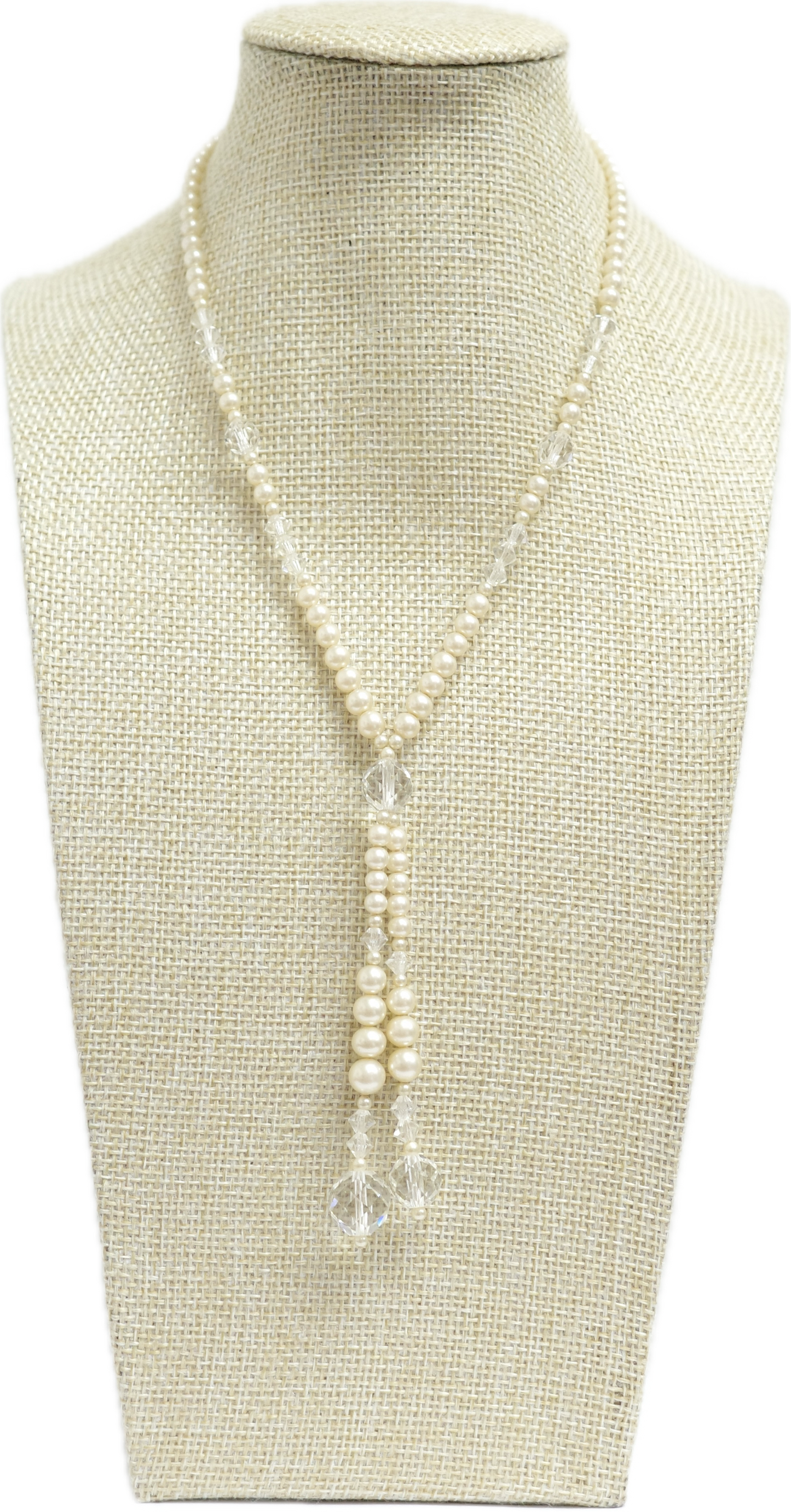 Crytsal Beads & Pearl Necklace