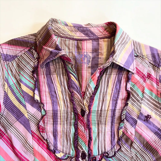 Purple Plaid Shirt