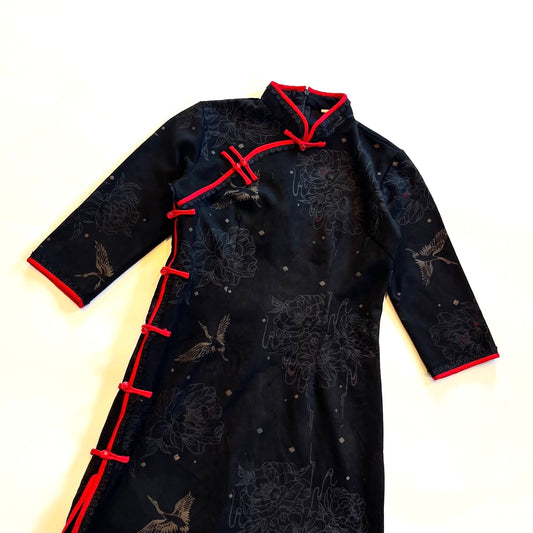 Red and Black Chinese Dress