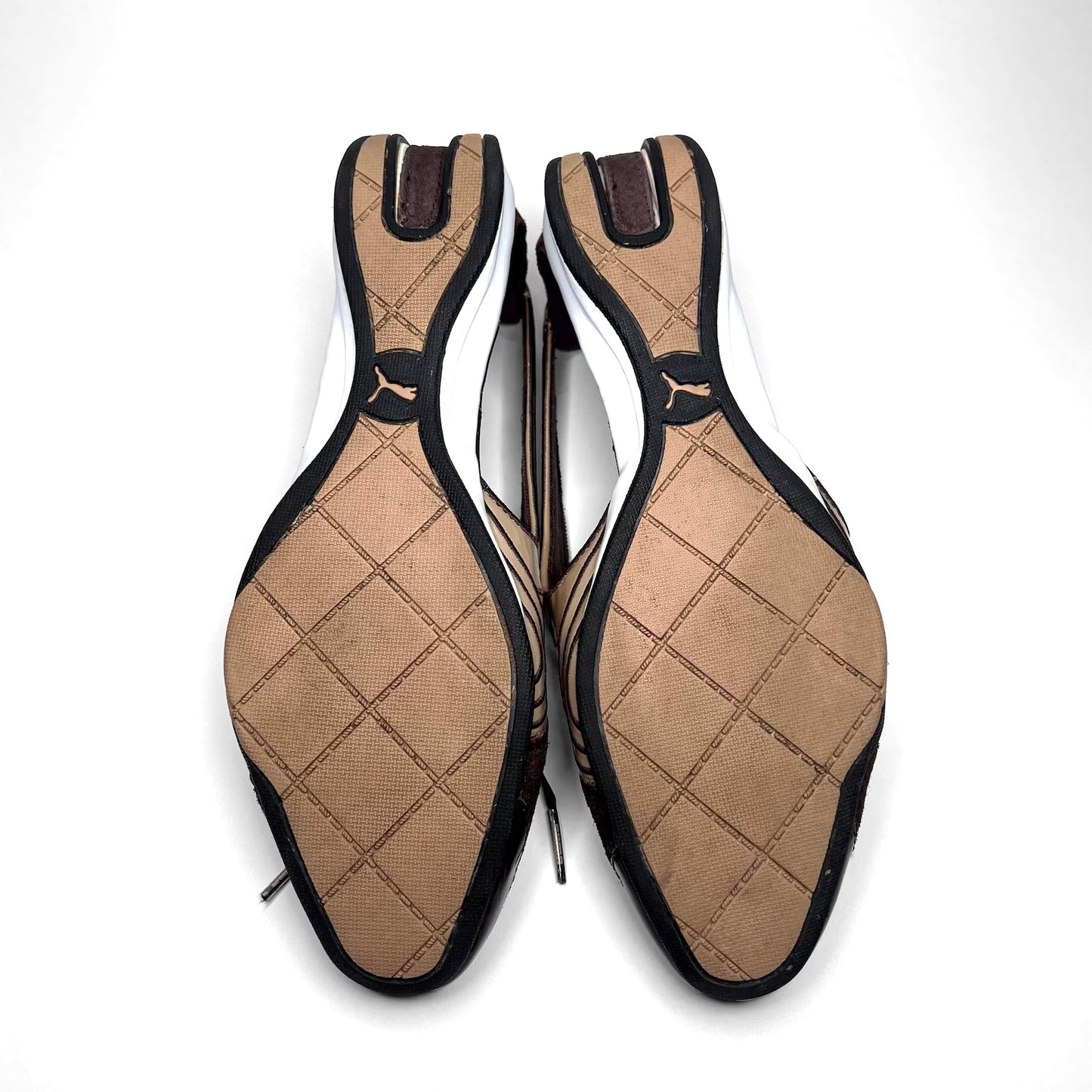 PUMA Brown Slingback Ballet Flats