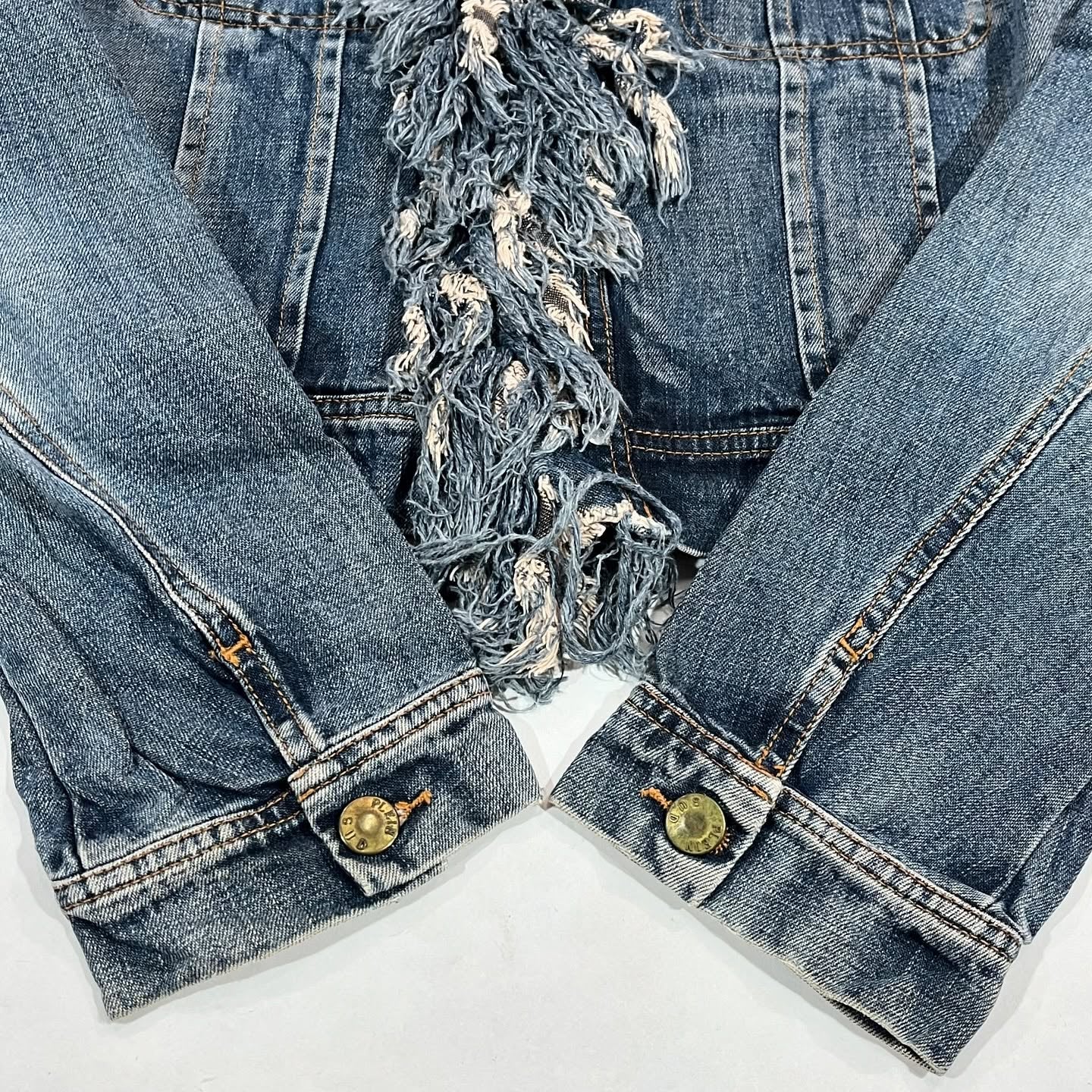 Denim Fringe Jacket