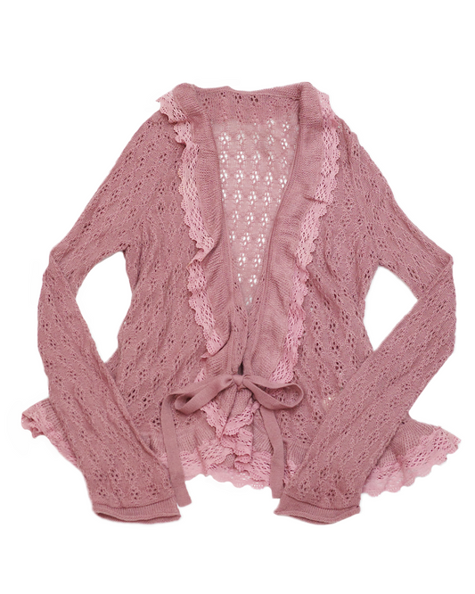 Purple Lace Cardigan