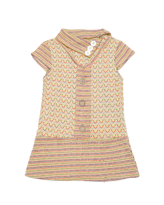 Multi-Color Woven Mini Dress