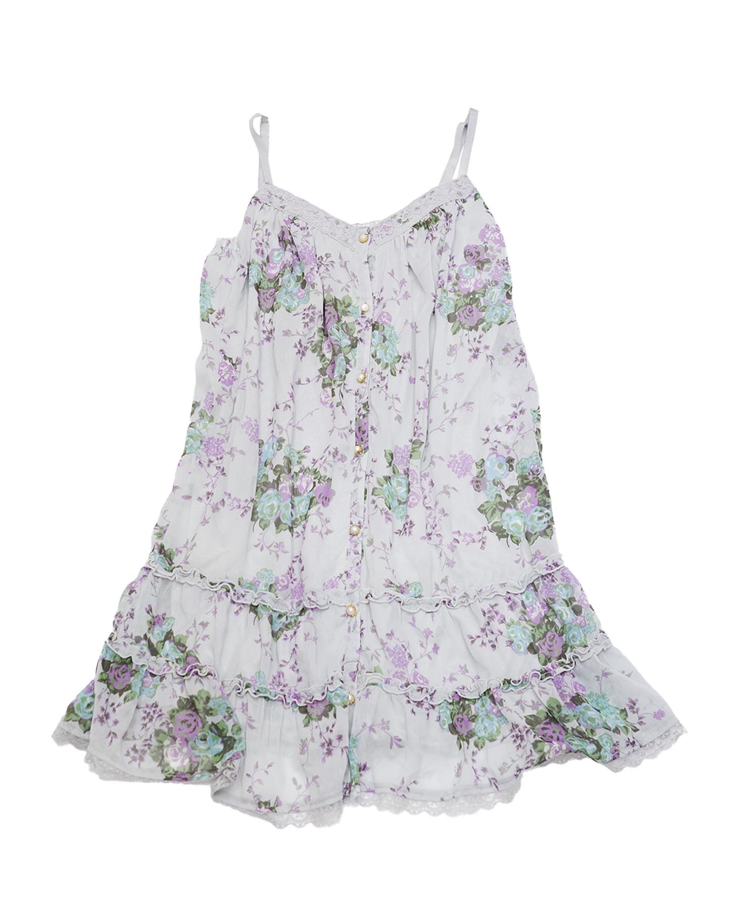 Purple Floral Cami Dress