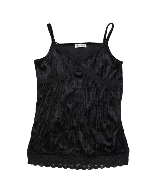 Black Velvet Lace Cami