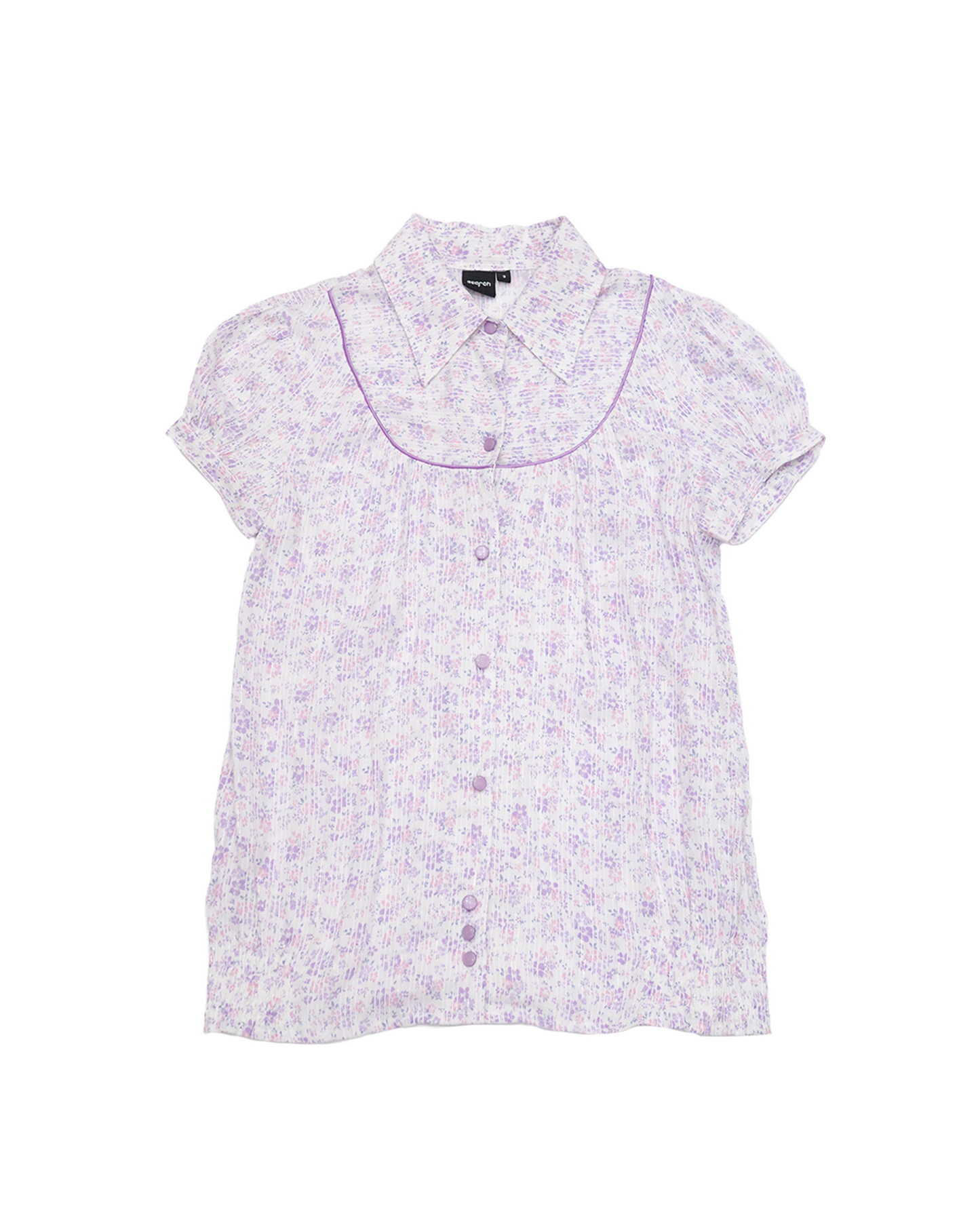 Purple Floral Blouse