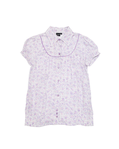 Purple Floral Blouse