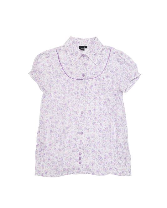 Purple Floral Blouse
