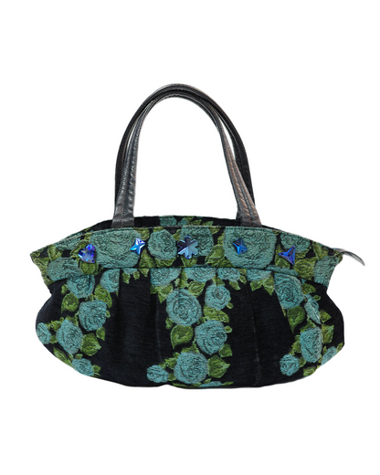 Think Bee!  Blue Rose Bag