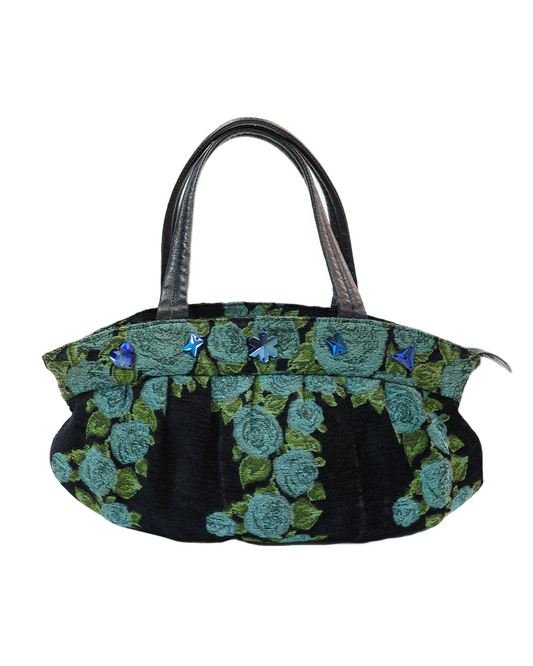 Think Bee!  Blue Rose Bag