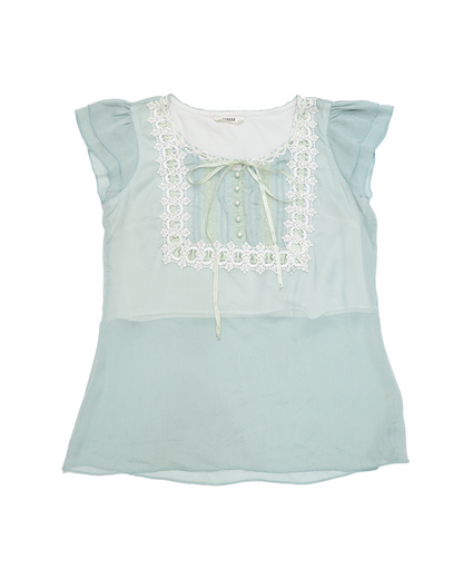 Mint Chiffon Blouse