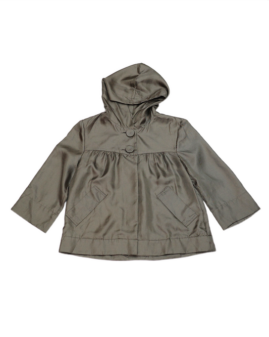 Satin Hooded Outer