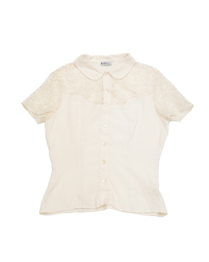Marella Cream Lace Shirt
