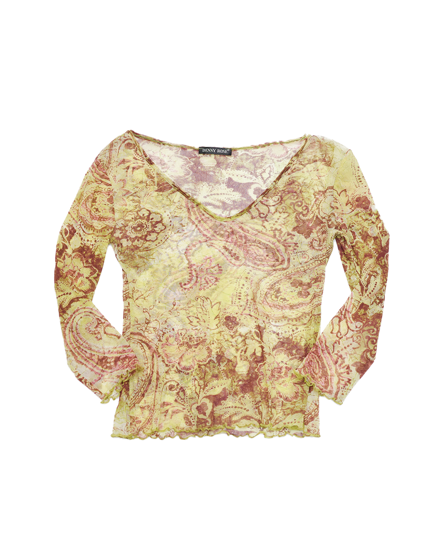 Paisley Mesh Top