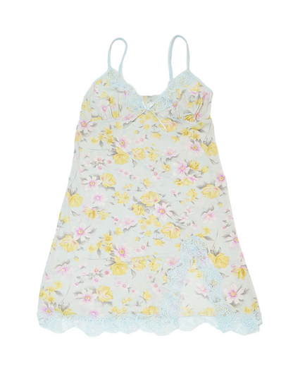 Floral Slip Dress with Slit