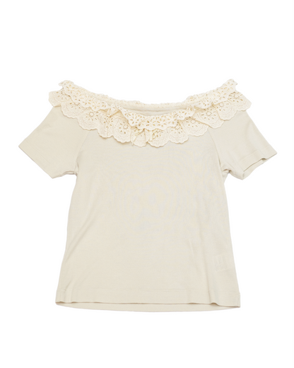 Off-shoulder Lace Top