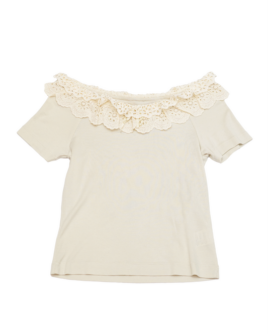 Off-shoulder Lace Top