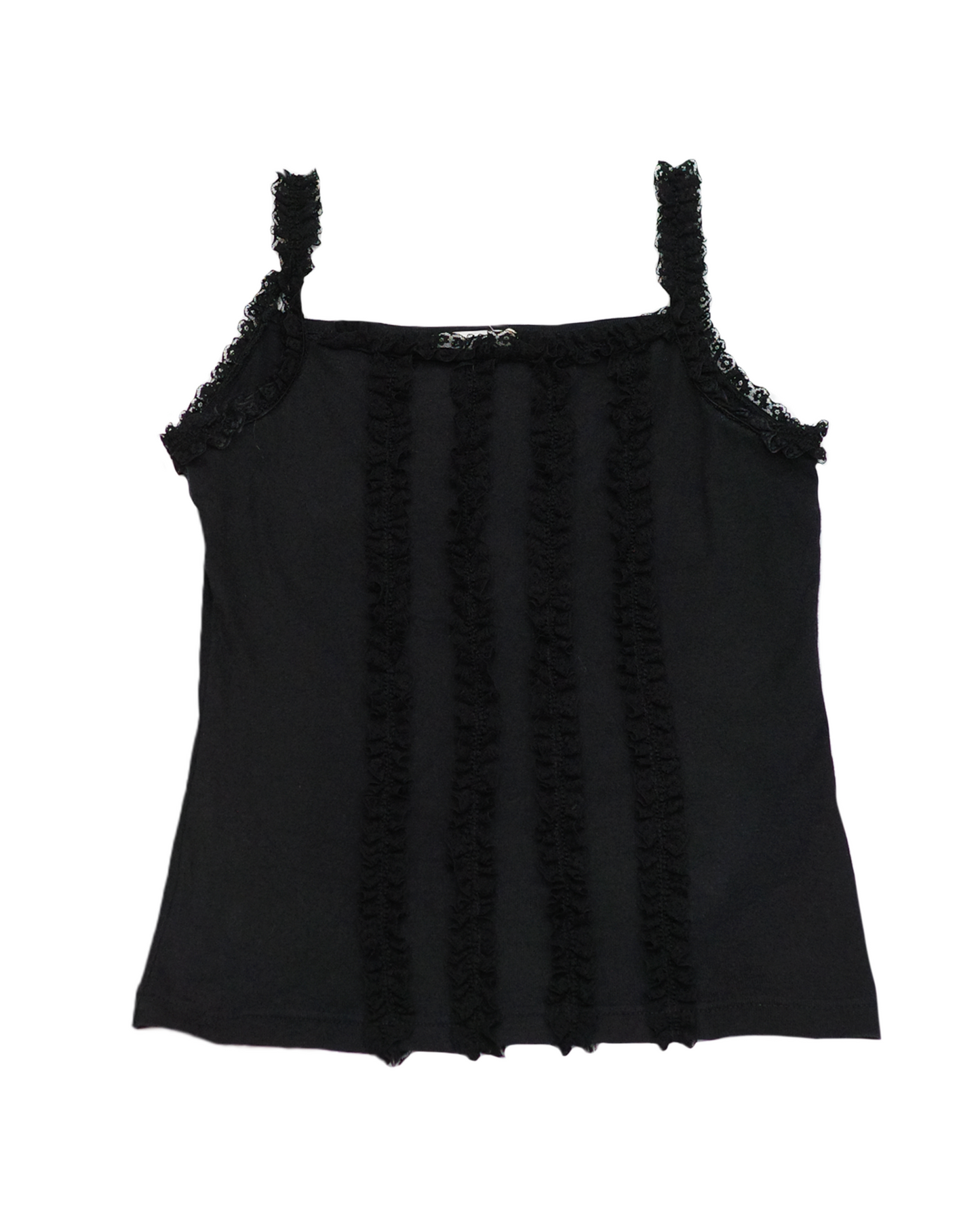 Black Ruffle Cami