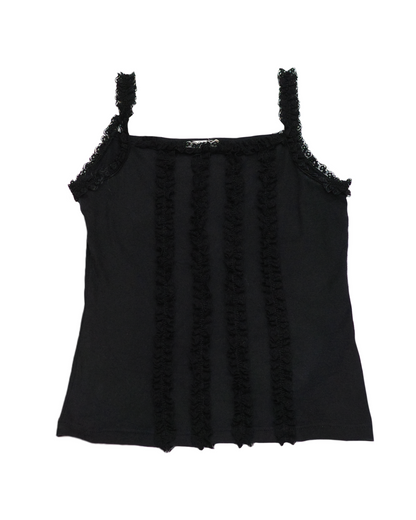Black Ruffle Cami