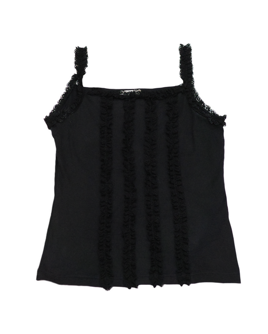 Black Ruffle Cami