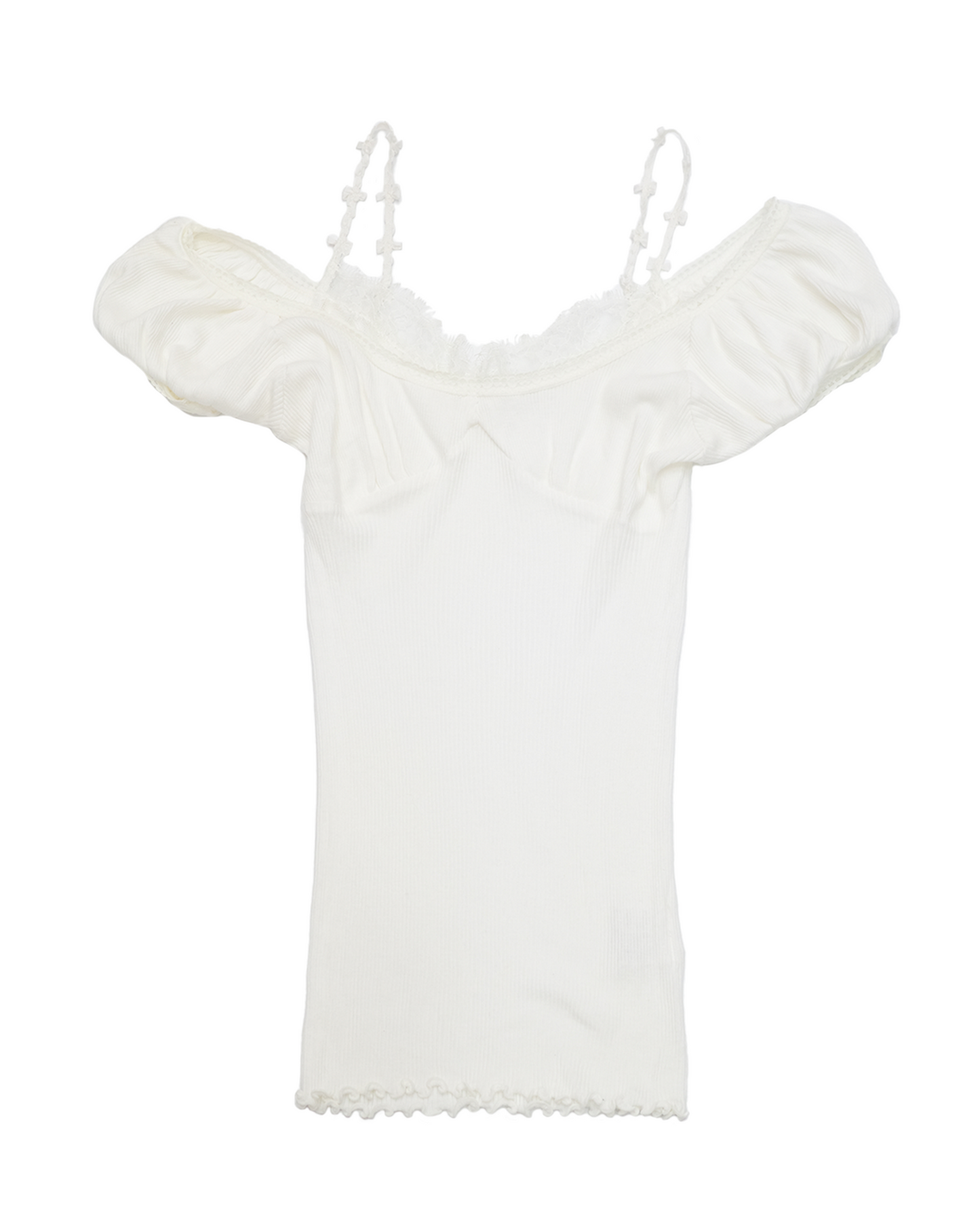 Off-Shoulder Ribbed Top