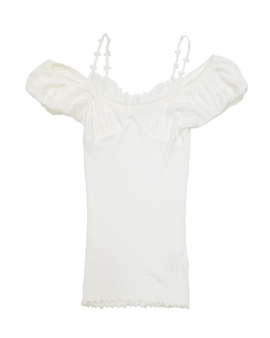 Off-Shoulder Ribbed Top