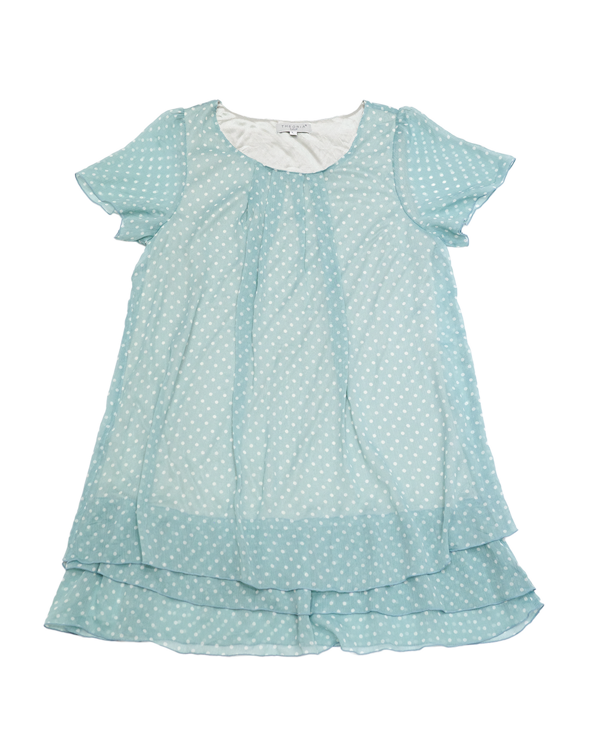 Mint Green Dots Chiffon Dress