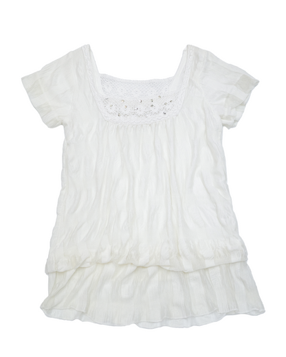 Boho White Blouse