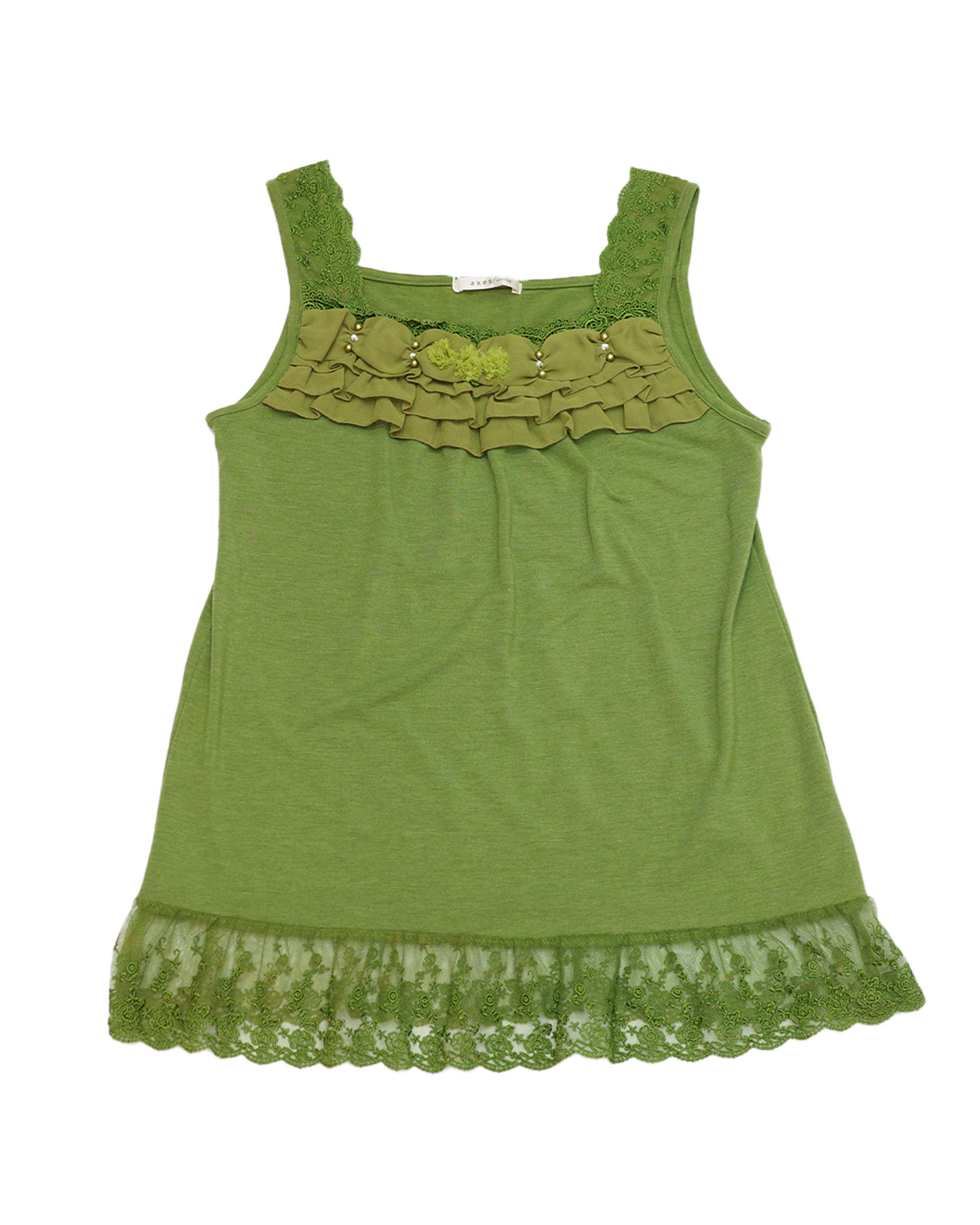 Axes Femme Green Lace Cami